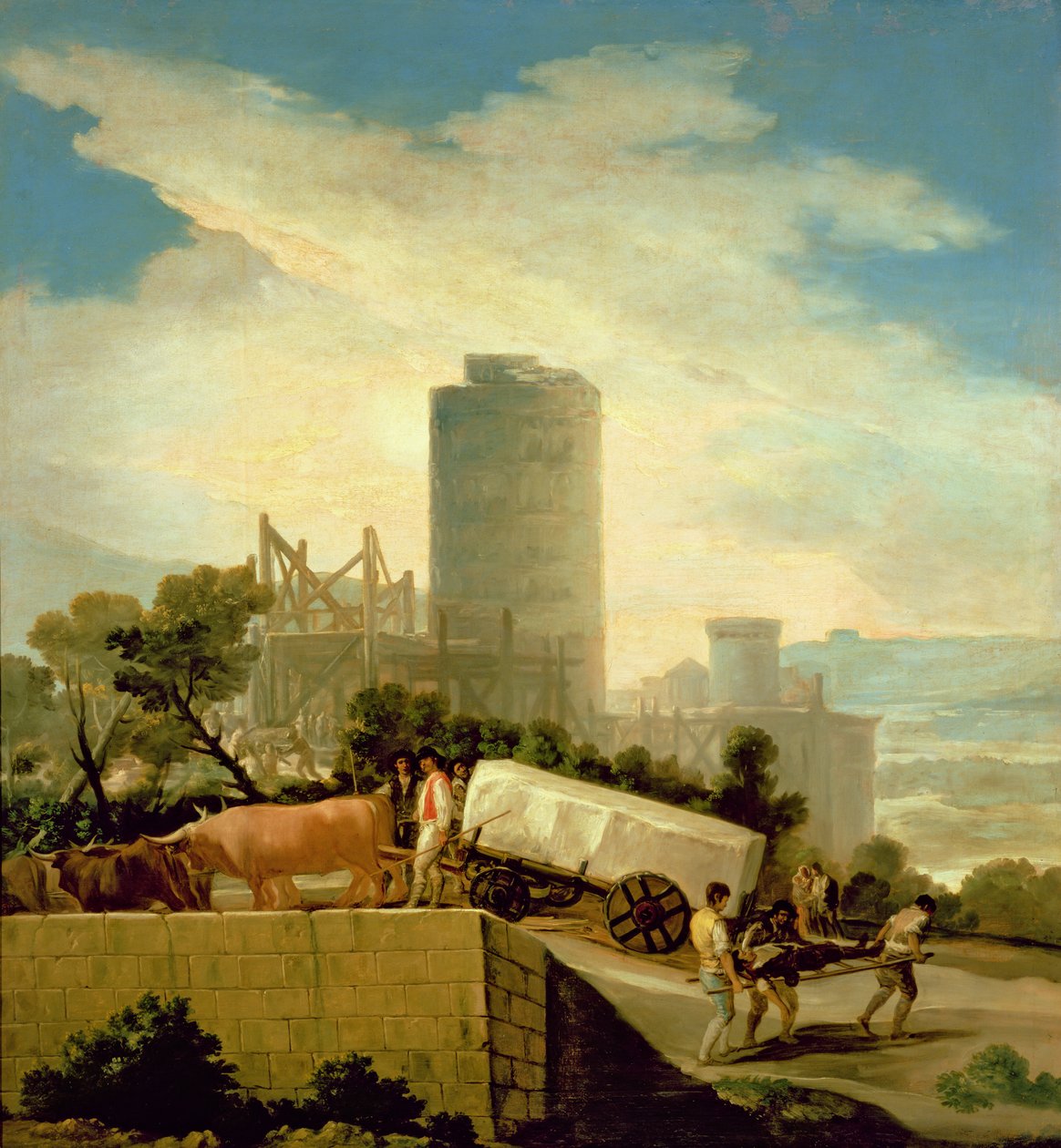 Transport av en steinblokk, 1786-87 av Francisco de Goya