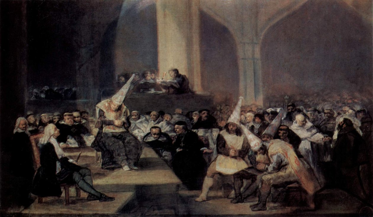 Inkvisisjonens domstol av Francisco de Goya