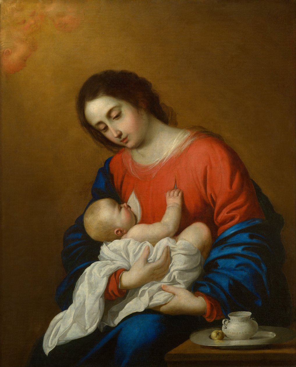 Madonna og barn av Francisco de Zurbaran