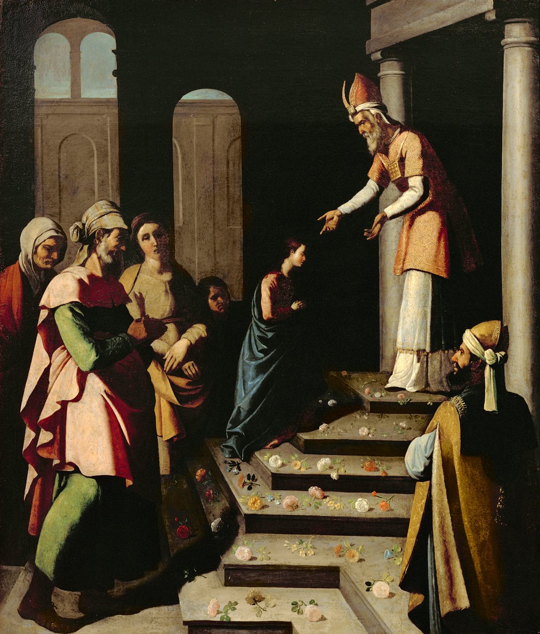 Presentasjon av jomfruen i tempelet av Francisco de Zurbaran