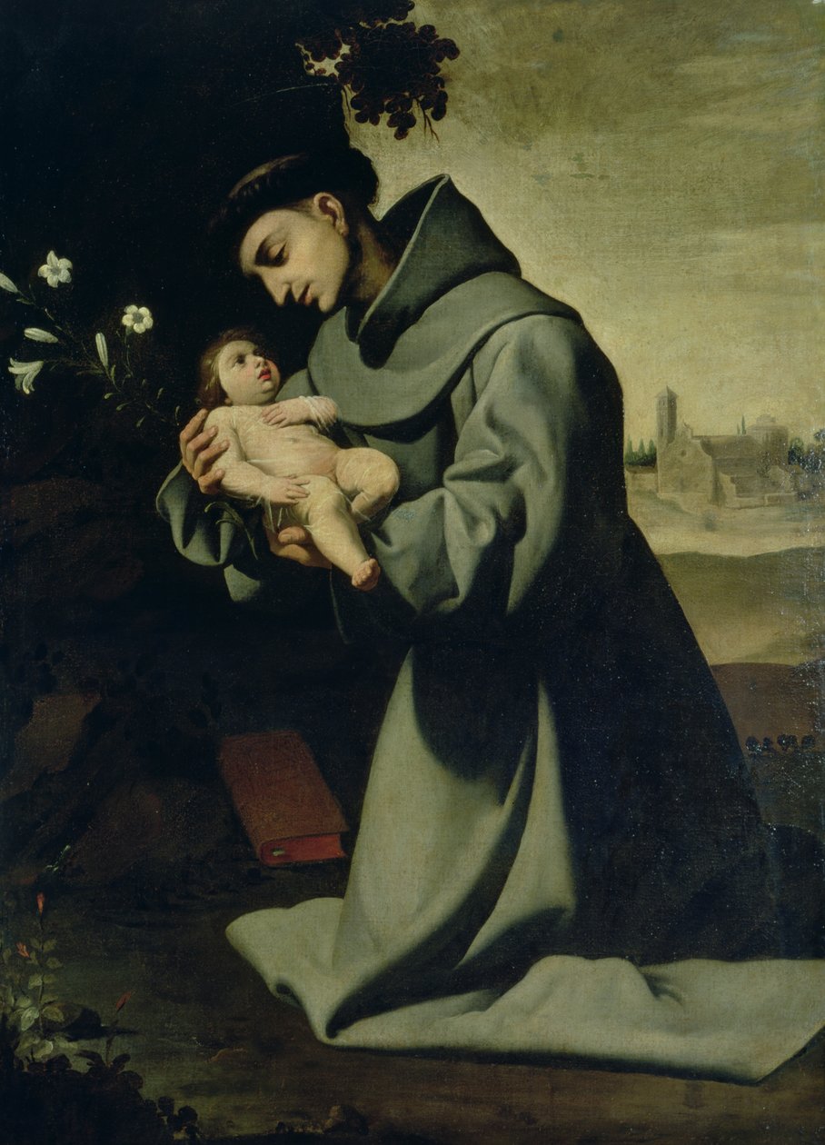 St. Antonius av Padua av Francisco de Zurbaran