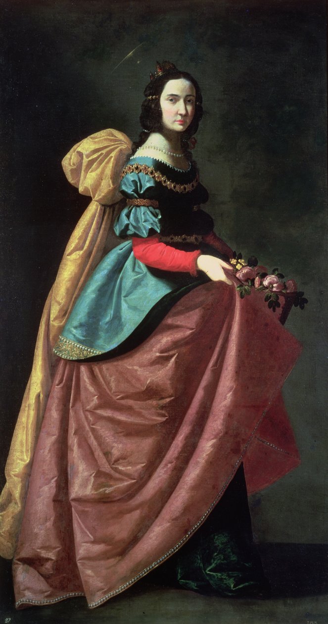 St. Elizabeth av Portugal (1271-1336) 1640 av Francisco de Zurbaran