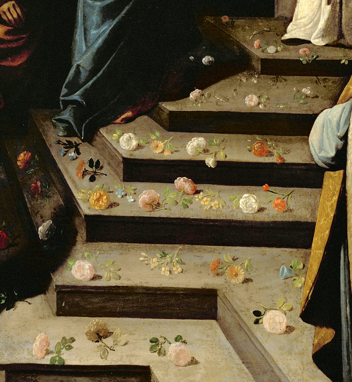 Å strø blomster (detalj av 109931) av Francisco de Zurbaran