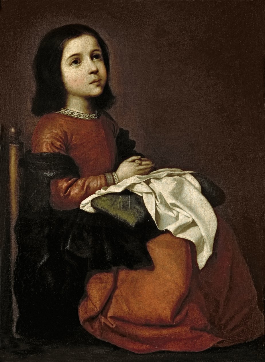 Jomfruens barndom, ca. 1660 av Francisco de Zurbaran