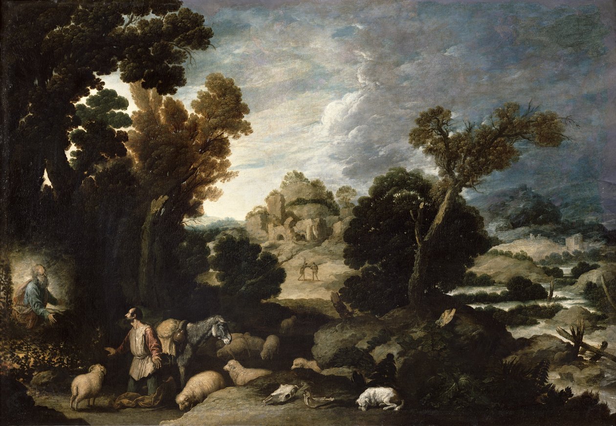 Den brennende busken, ca. 1635 av Francisco Collantes