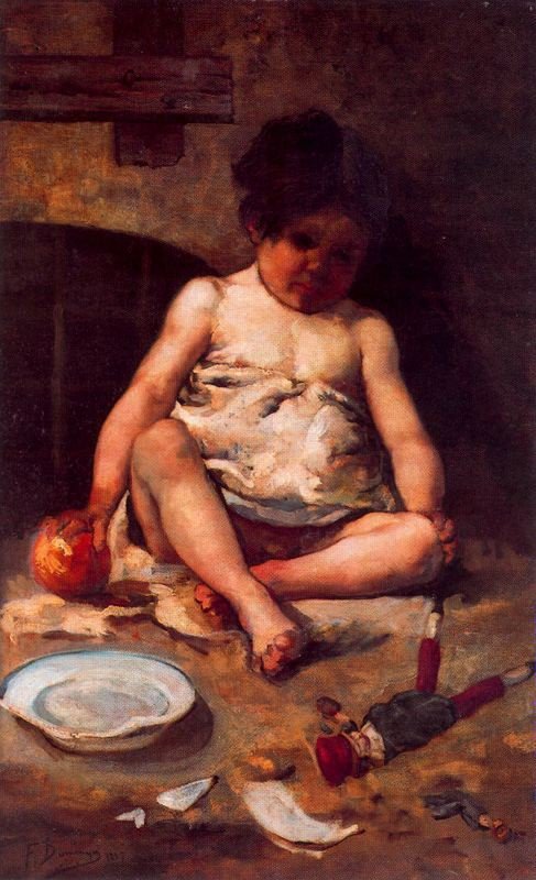 Figur av en ninon av Francisco Domingo Marqués