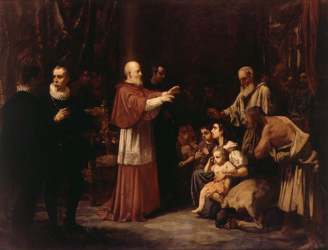 Velsignet Juan de Ribera ved utvisning av maurerne av Francisco Domingo Marqués
