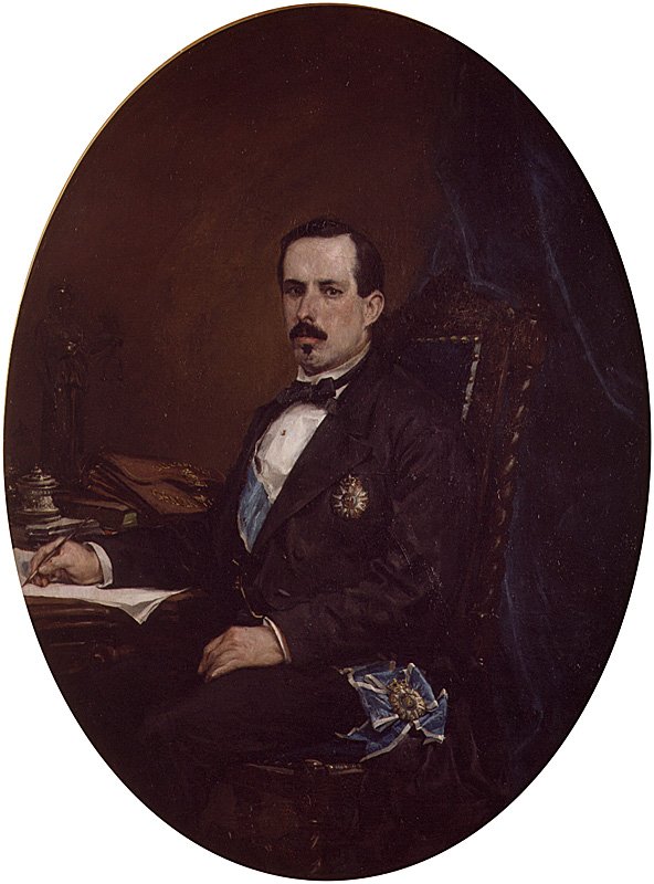 Portrett av ministeren for offentlige arbeider Manuel Ruiz Zorrilla av Francisco Domingo Marqués
