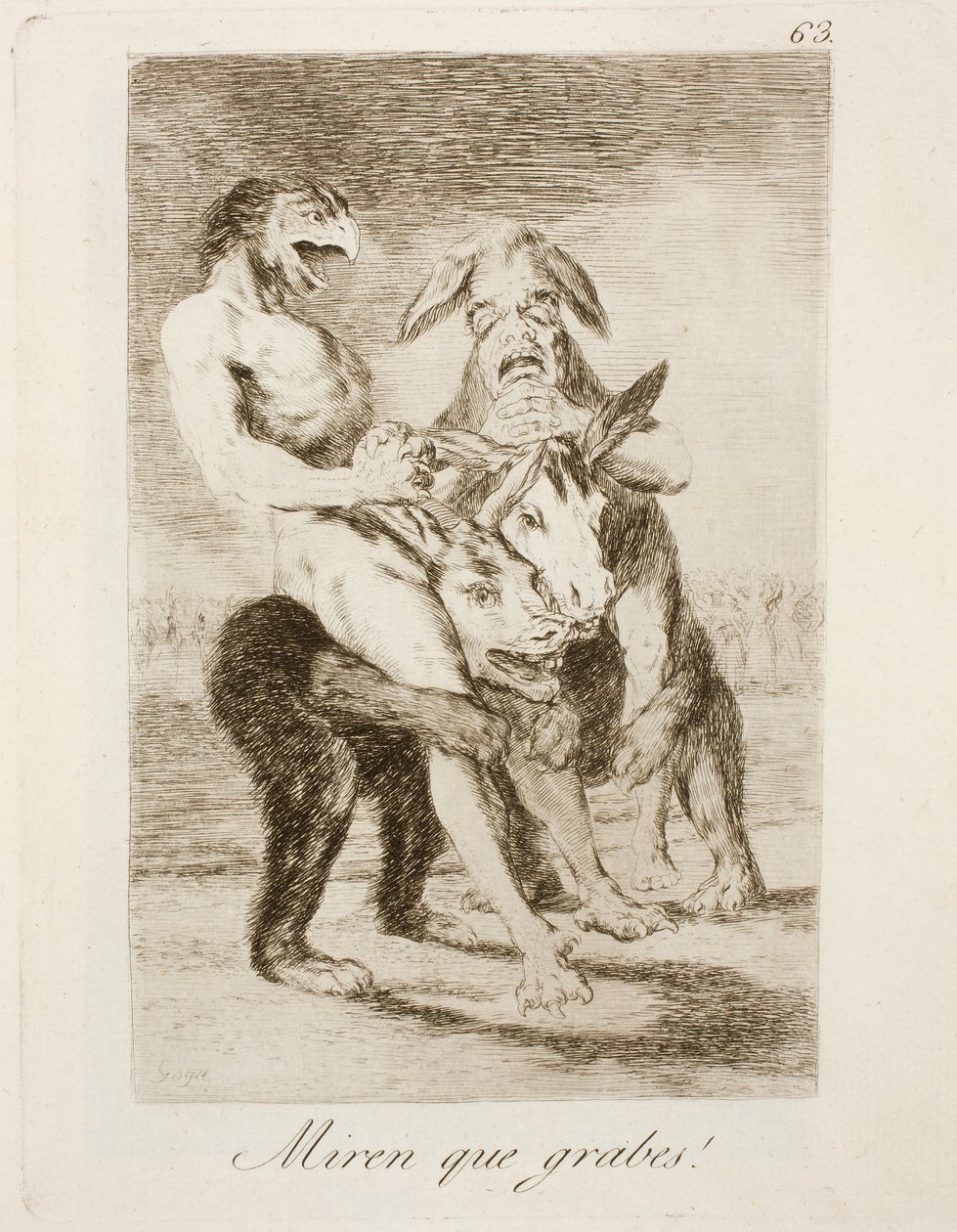 Capricho nr. 63 av Francisco de Goya