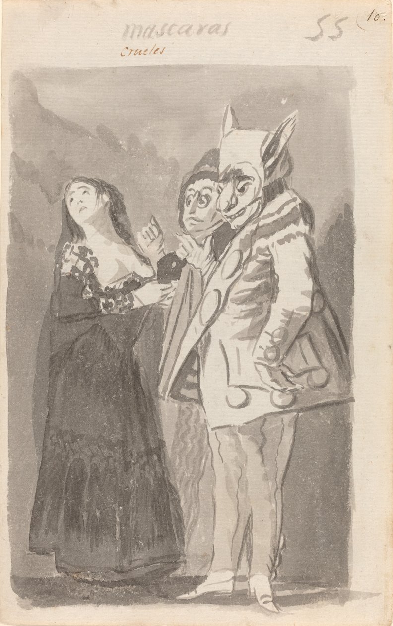 Mascara grusomme (grusomme masker) av Francisco de Goya