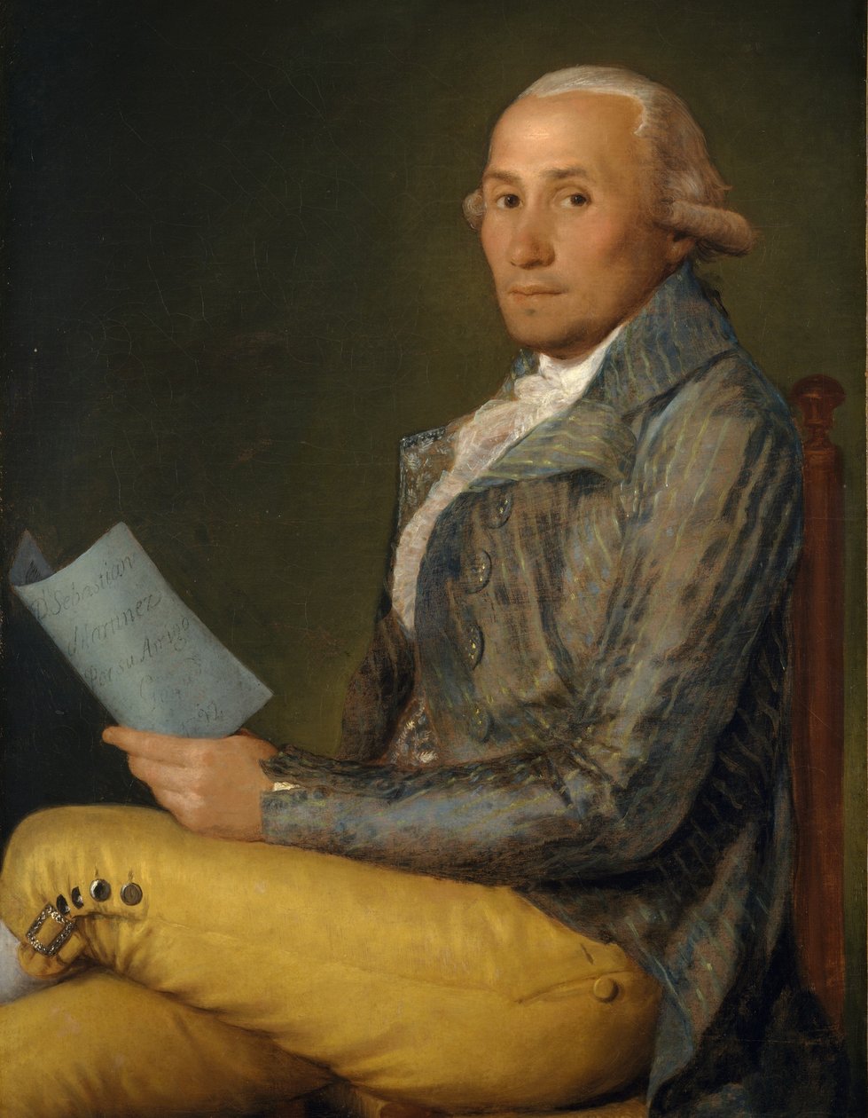 Portrett av Sebastián Martínez av Francisco de Goya