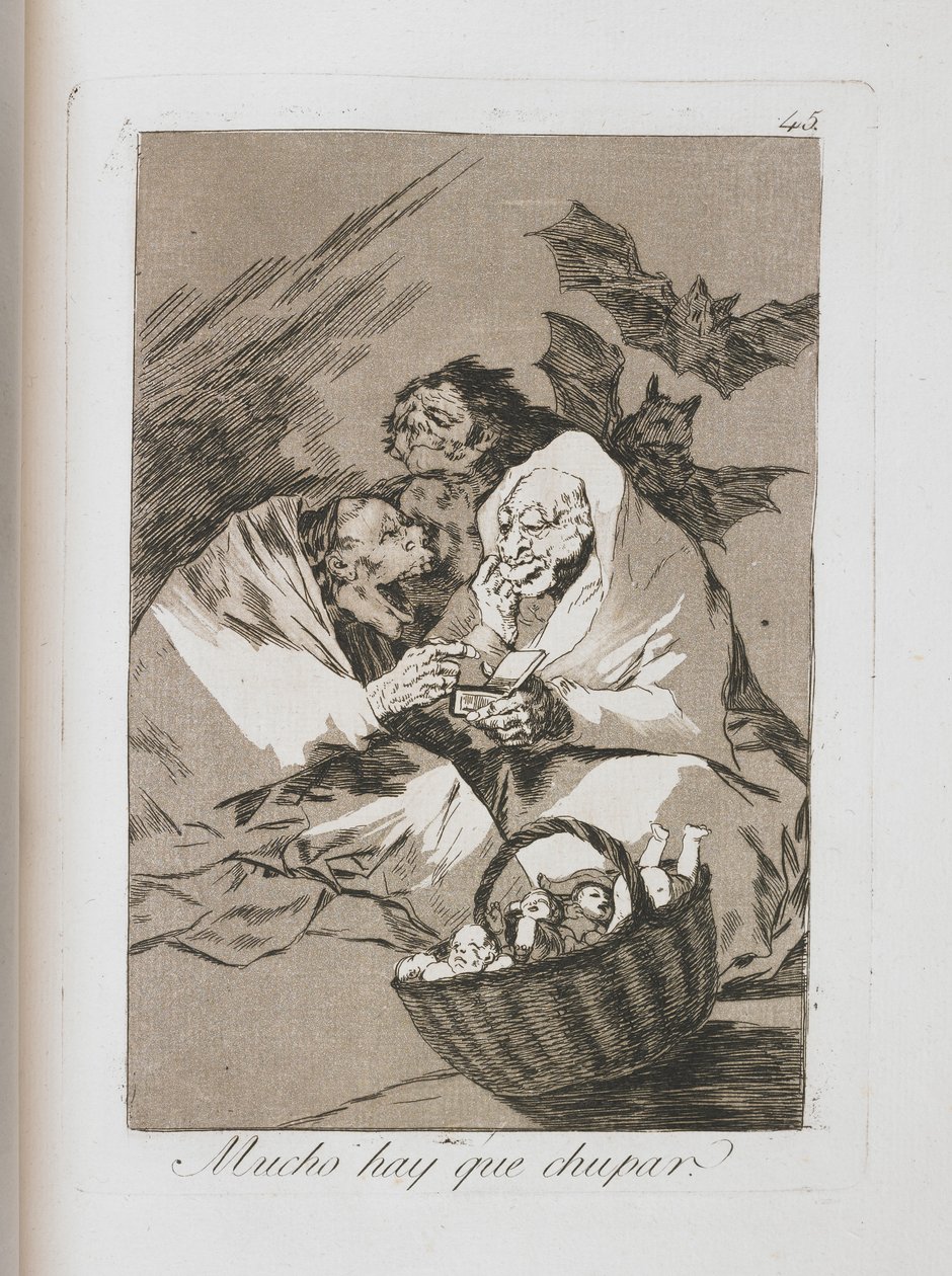 Tallerken fra Los Caprichos, 1797-1798 av Francisco de Goya
