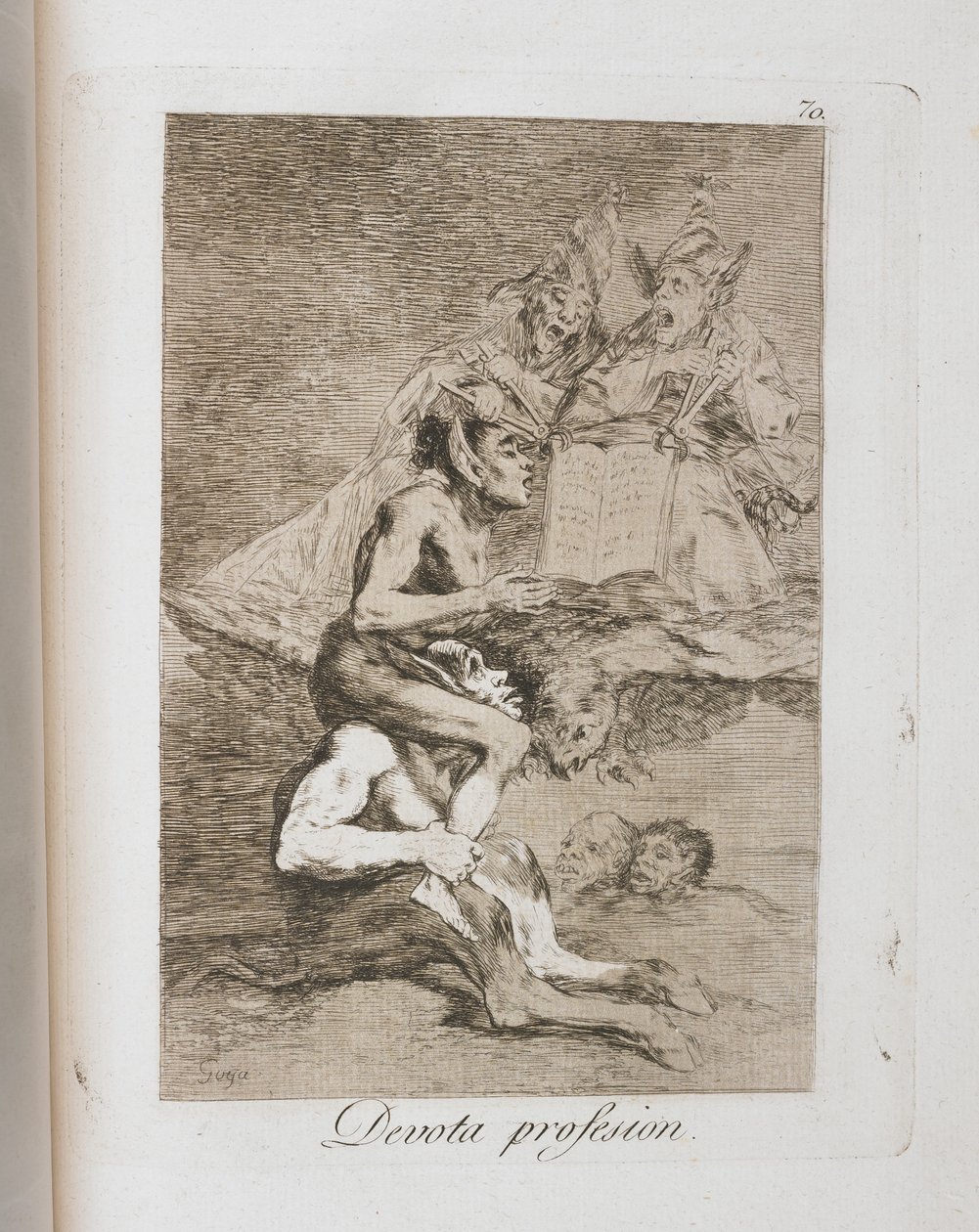 Tallerken fra Los Caprichos, 1797-1798 av Francisco de Goya