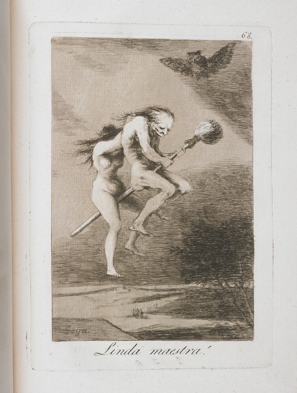 Tallerken fra Los Caprichos, 1797-1798 av Francisco de Goya
