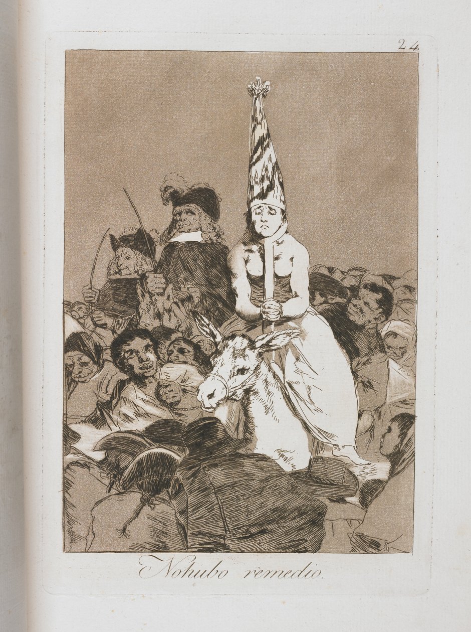 Tallerken fra Los Caprichos, 1797-1798 av Francisco de Goya