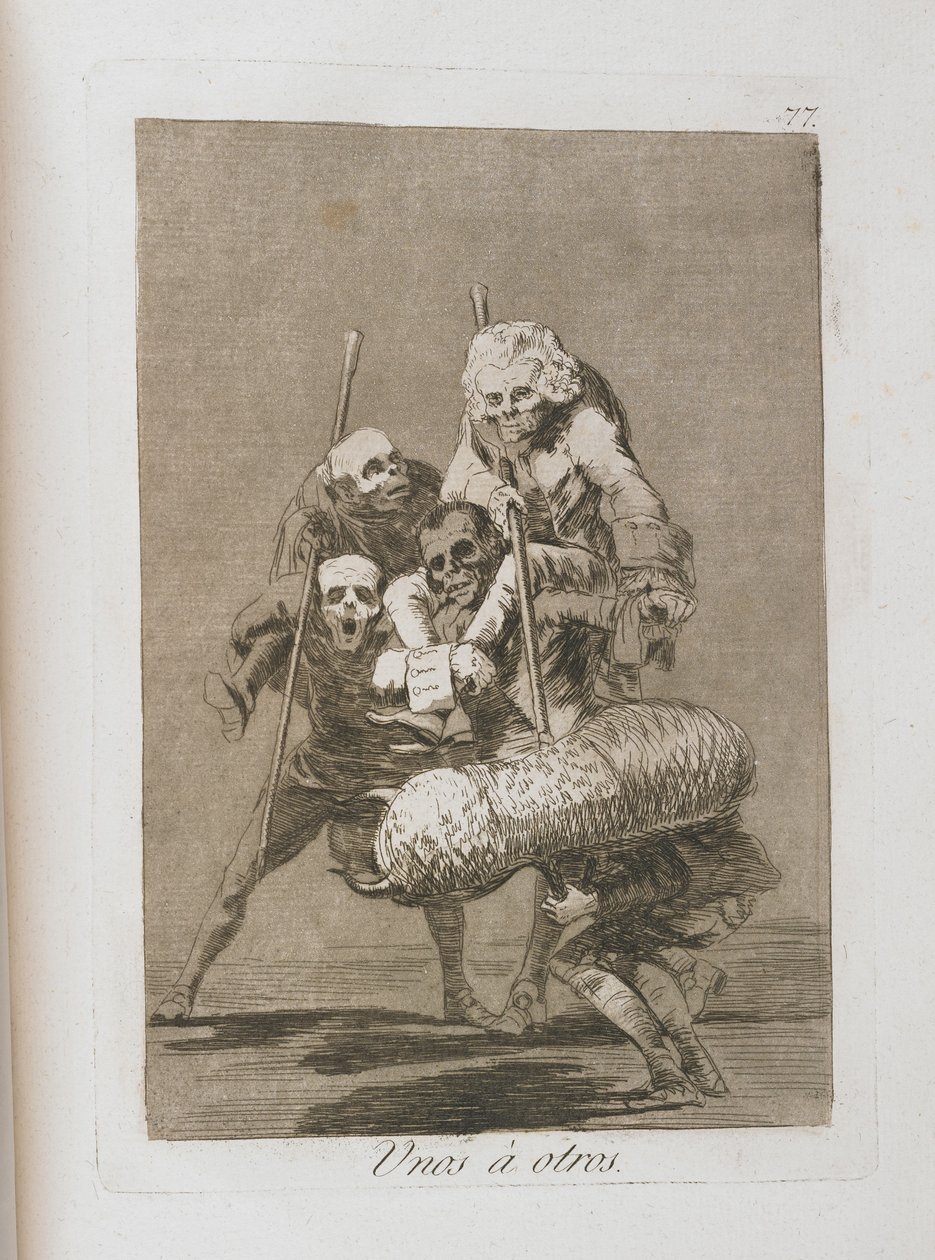 Tallerken fra Los Caprichos, 1797-1798 av Francisco de Goya