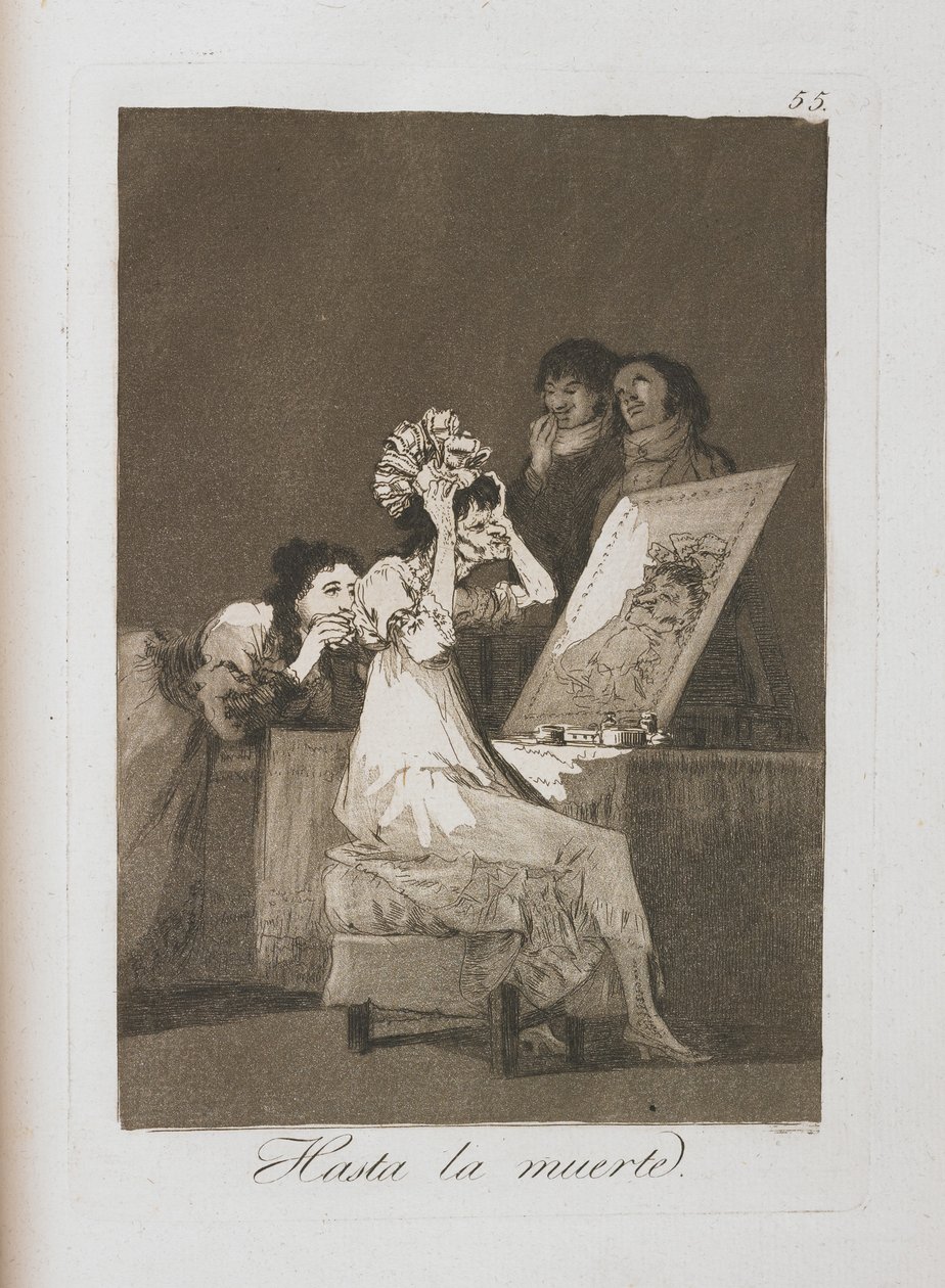Tallerken fra Los Caprichos, 1797-1798 av Francisco de Goya