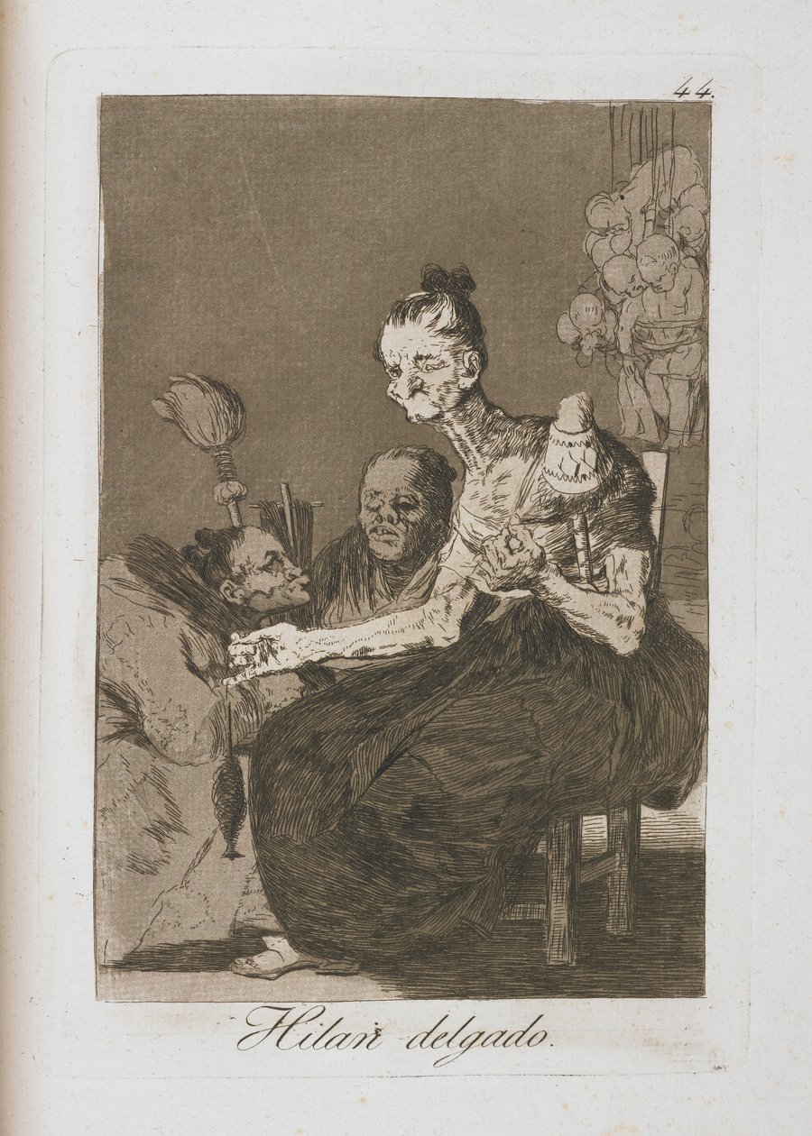 Tallerken fra Los Caprichos, 1797-1798 av Francisco de Goya