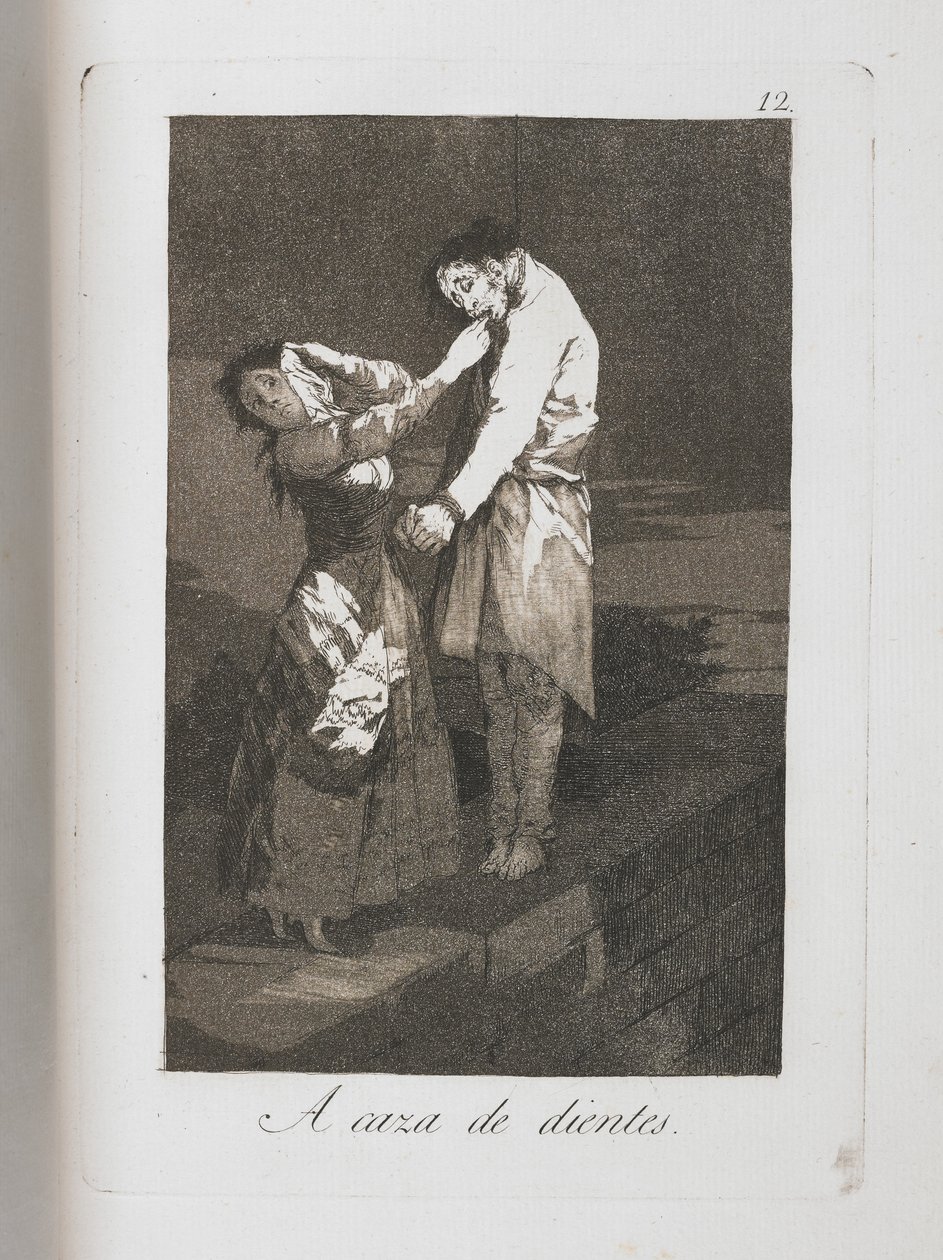 Tallerken fra Los Caprichos, 1797-1798 av Francisco de Goya
