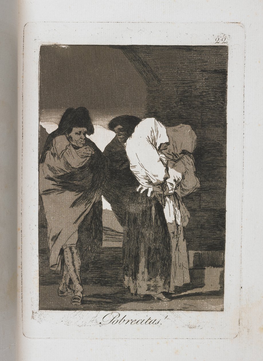 Tallerken fra Los Caprichos, 1797-1798 av Francisco de Goya