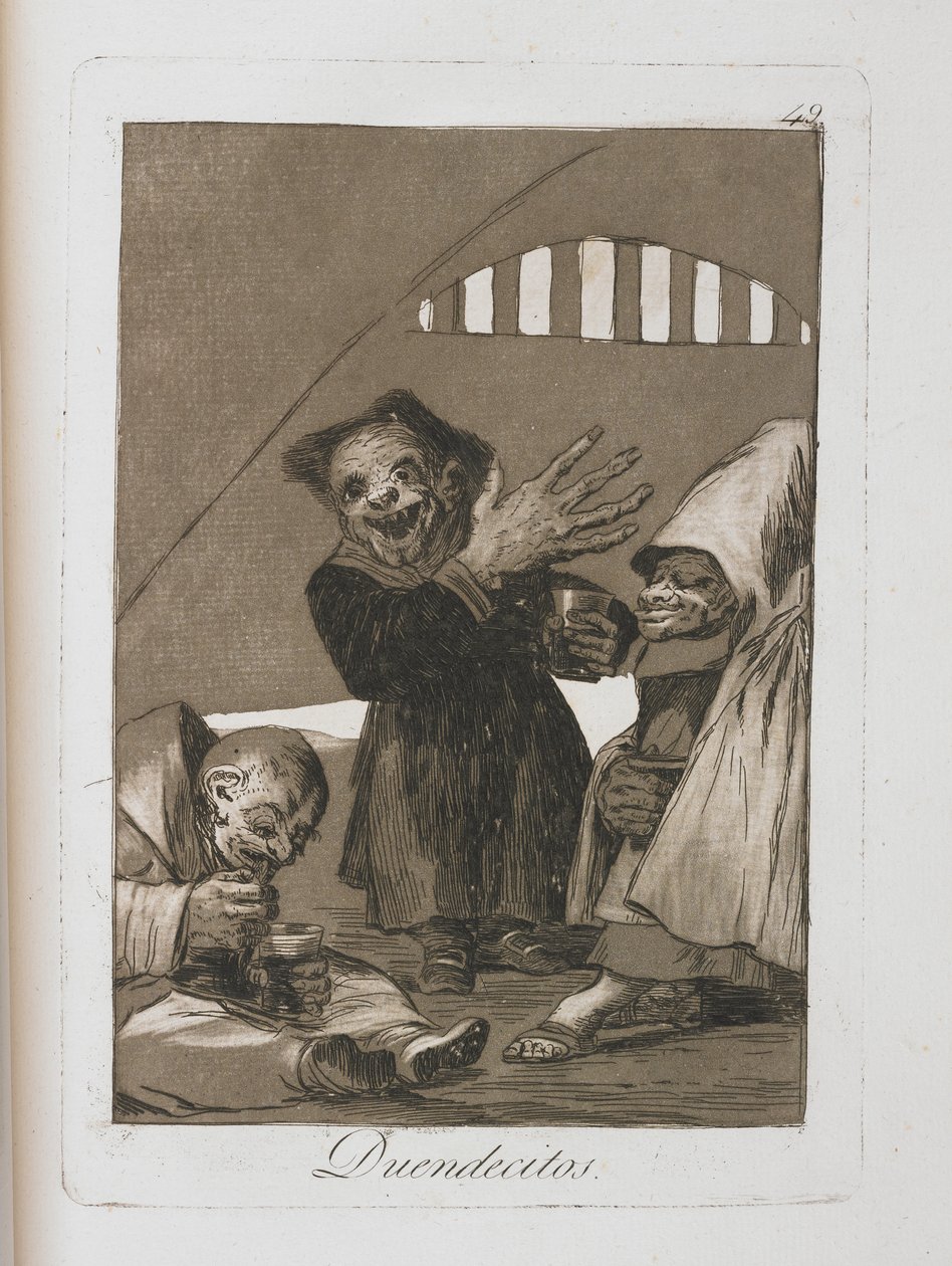 Tallerken fra Los Caprichos, 1797-1798 av Francisco de Goya