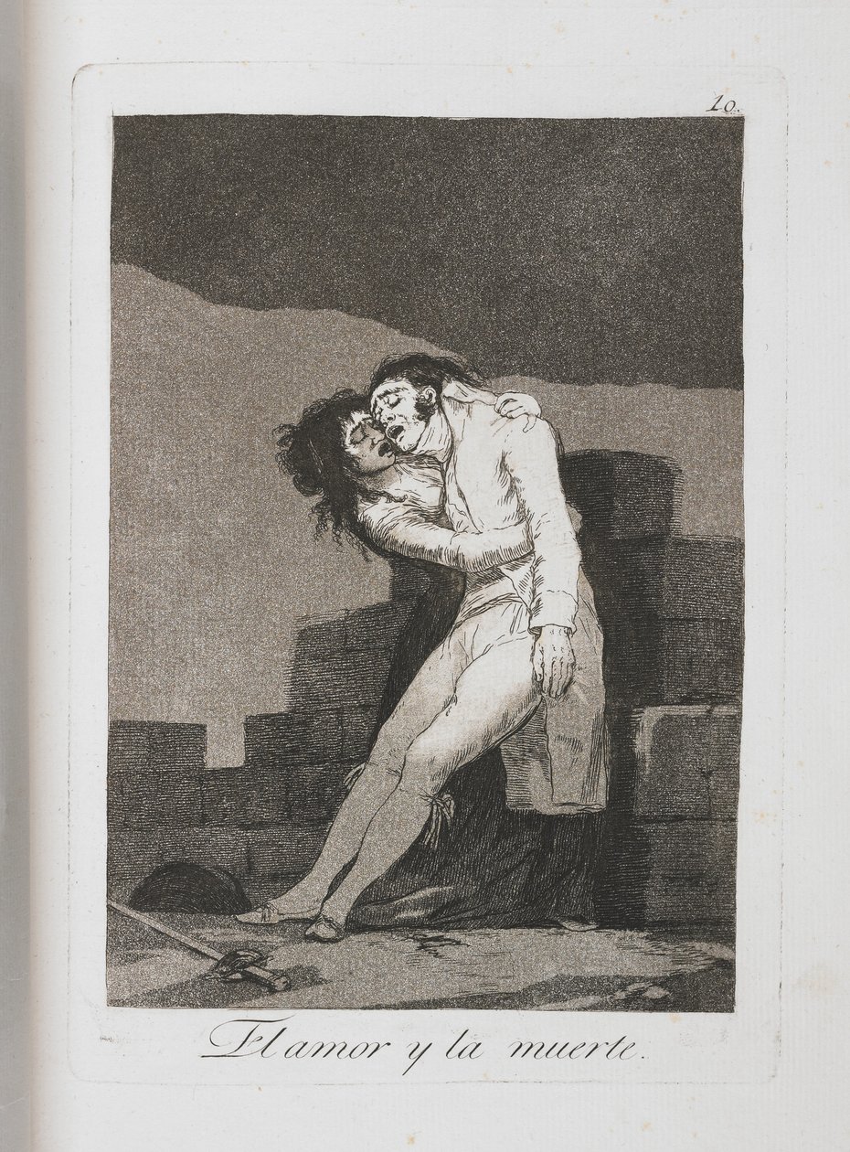 Tallerken fra Los Caprichos, 1797-1798 av Francisco de Goya