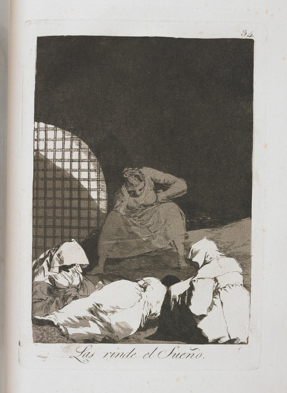 Tallerken fra Los Caprichos, 1797-1798 av Francisco de Goya