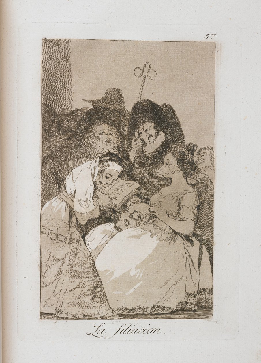 Tallerken fra Los Caprichos, 1797-1798 av Francisco de Goya