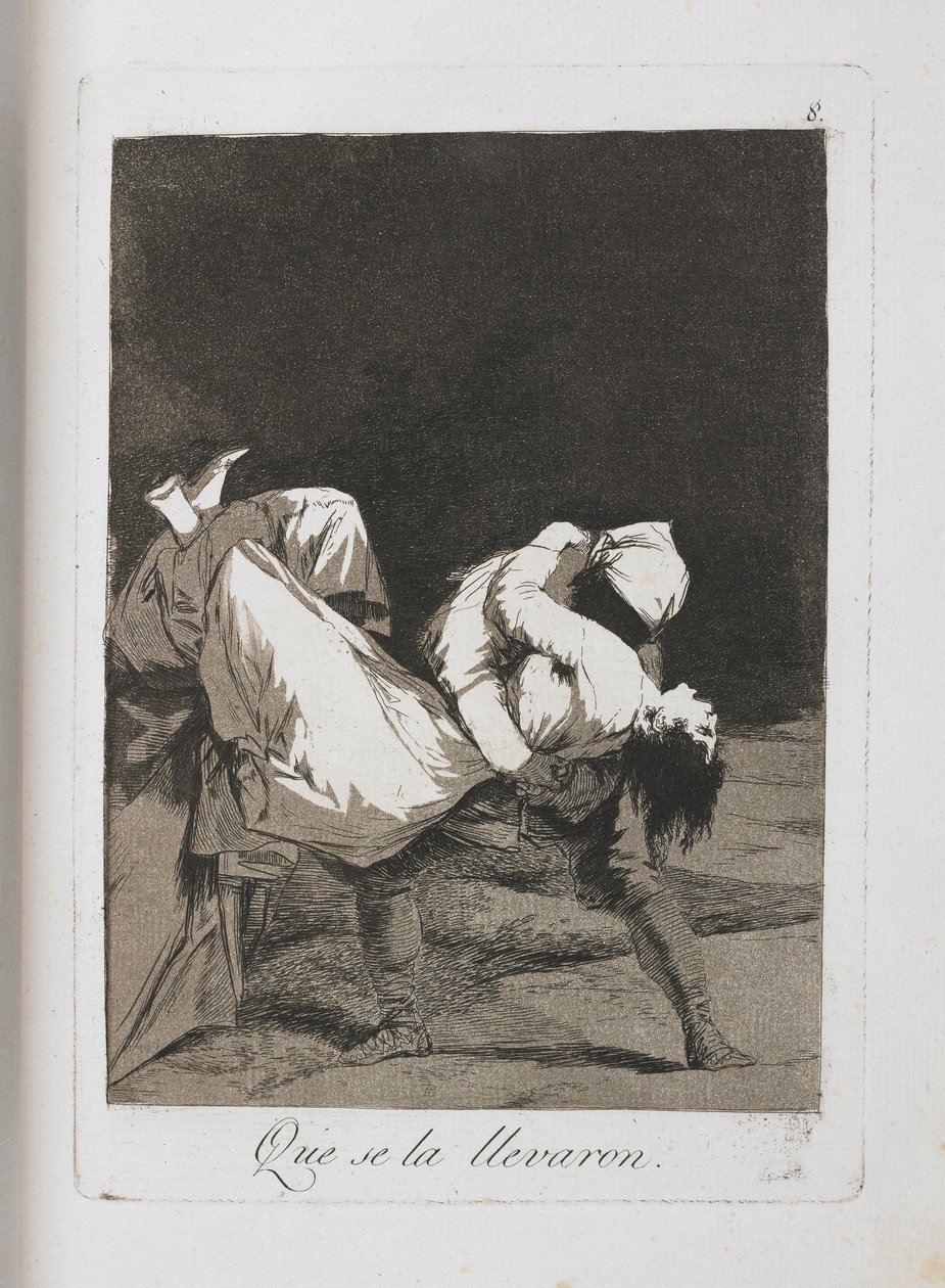 Tallerken fra Los Caprichos, 1797-1798 av Francisco de Goya
