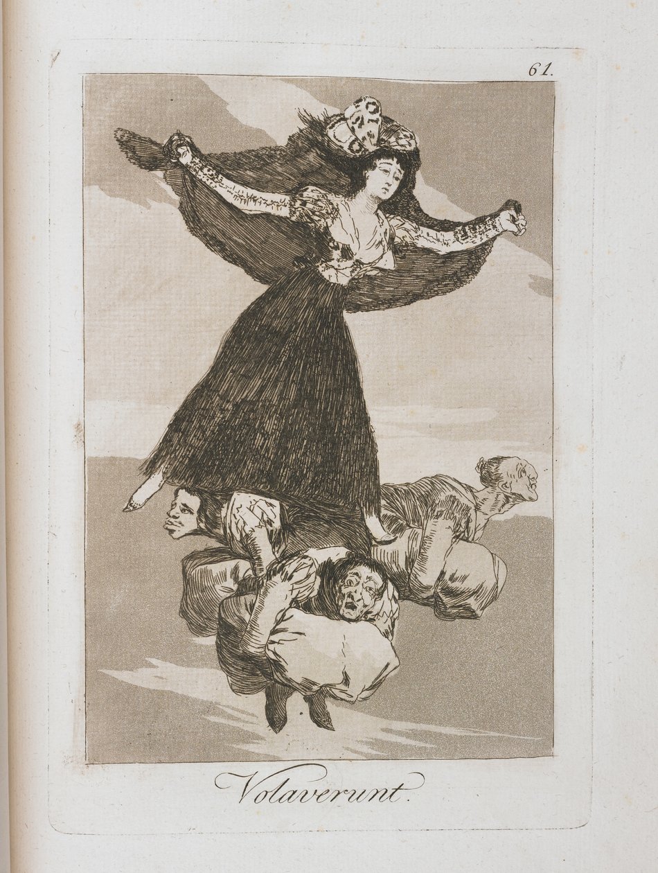 Tallerken fra Los Caprichos, 1797-1798 av Francisco de Goya