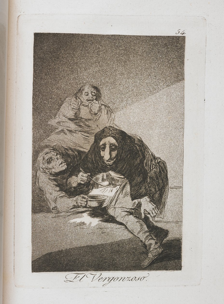 Tallerken fra Los Caprichos, 1797-1798 av Francisco de Goya