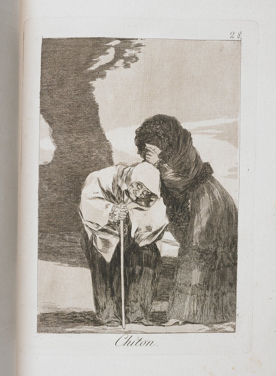 Tallerken fra Los Caprichos, 1797-1798 av Francisco de Goya