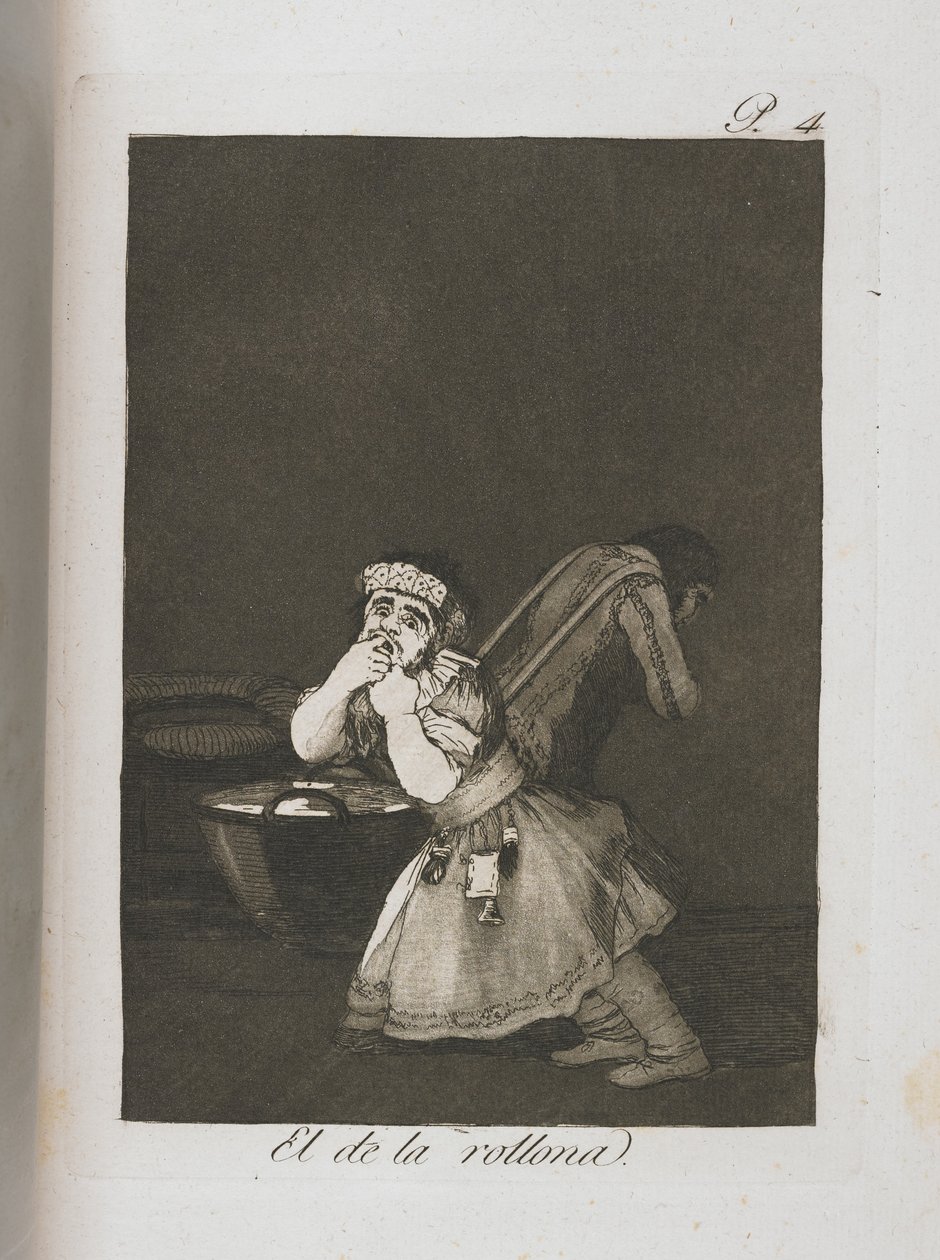 Tallerken fra Los Caprichos, 1797-1798 av Francisco de Goya