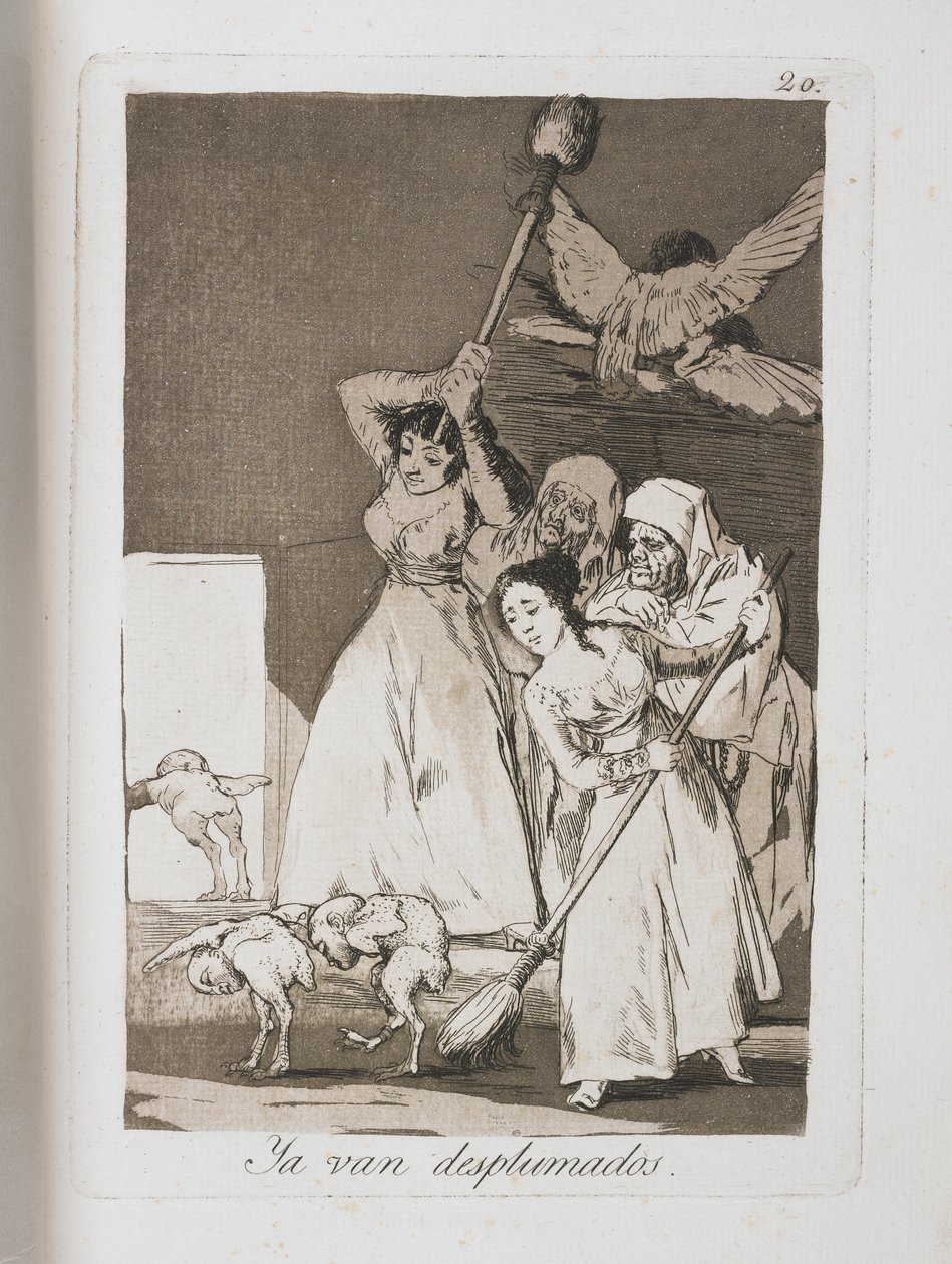 Tallerken fra Los Caprichos, 1797-1798 av Francisco de Goya