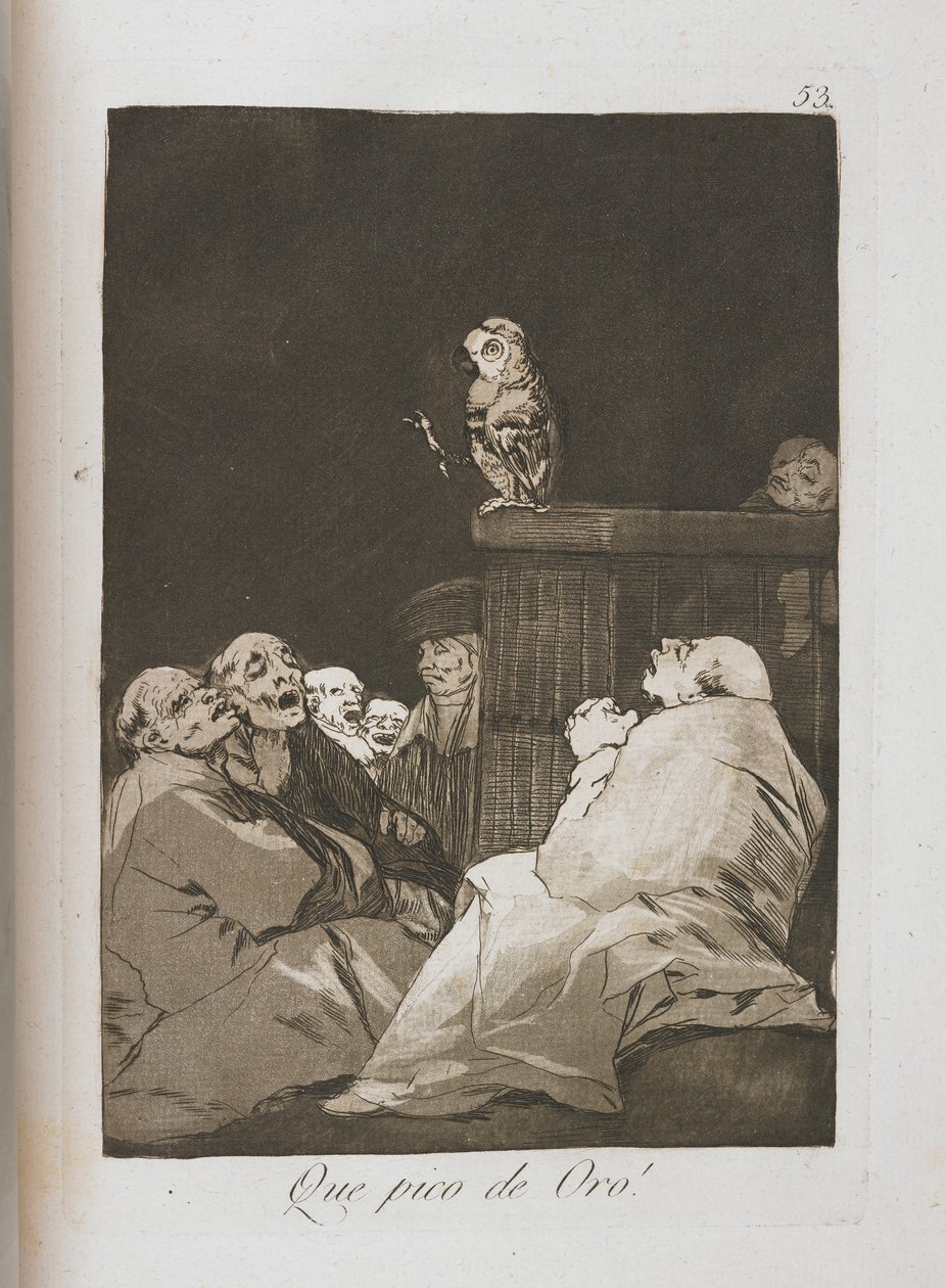 Tallerken fra Los Caprichos, 1797-1798 av Francisco de Goya