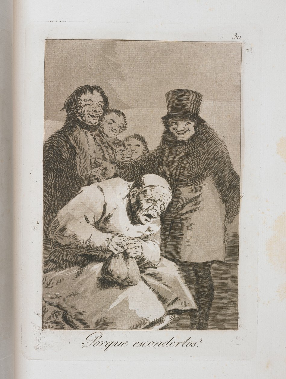 Tallerken fra Los Caprichos, 1797-1798 av Francisco de Goya