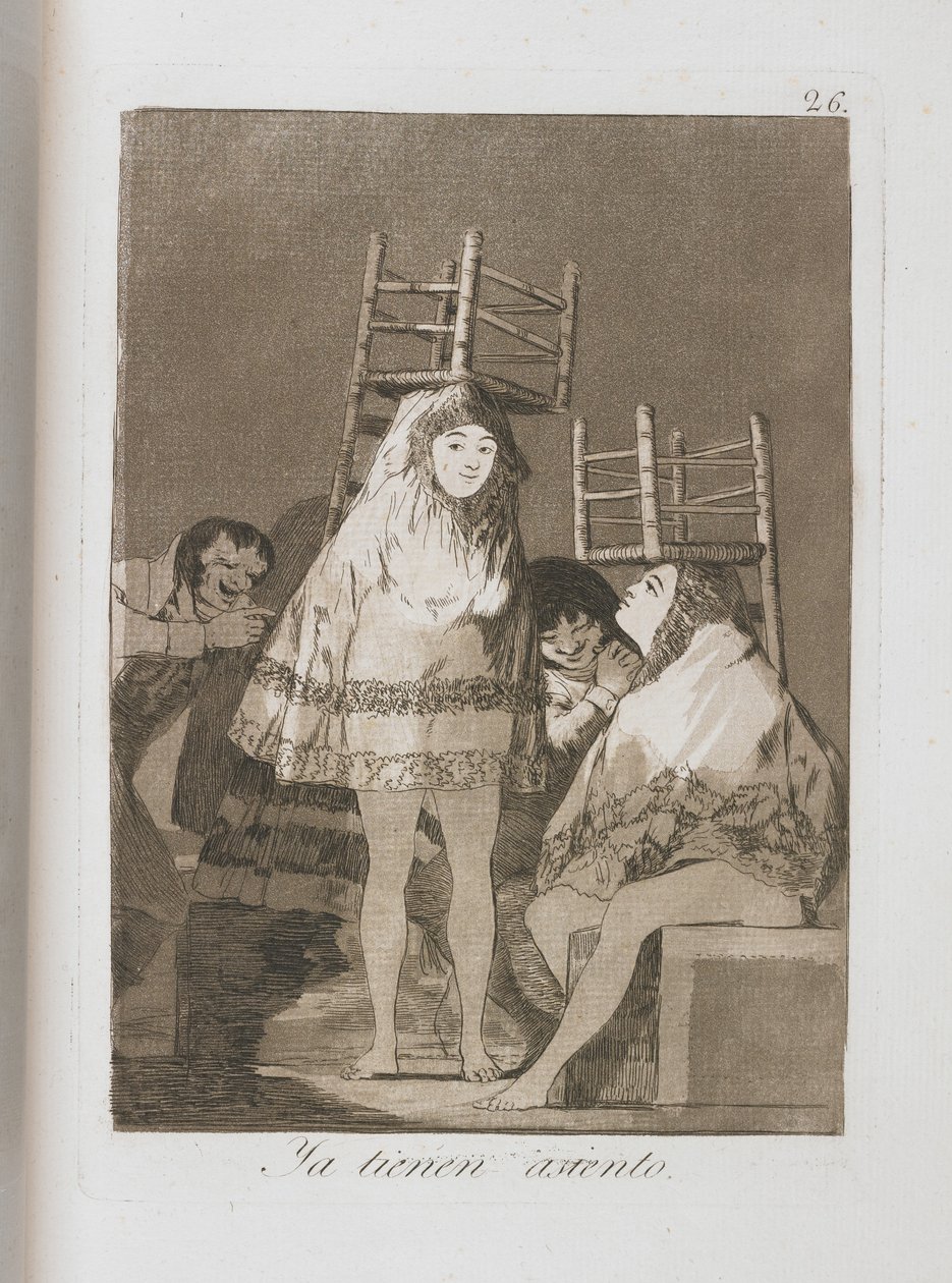 Tallerken fra Los Caprichos, 1797-1798 av Francisco de Goya