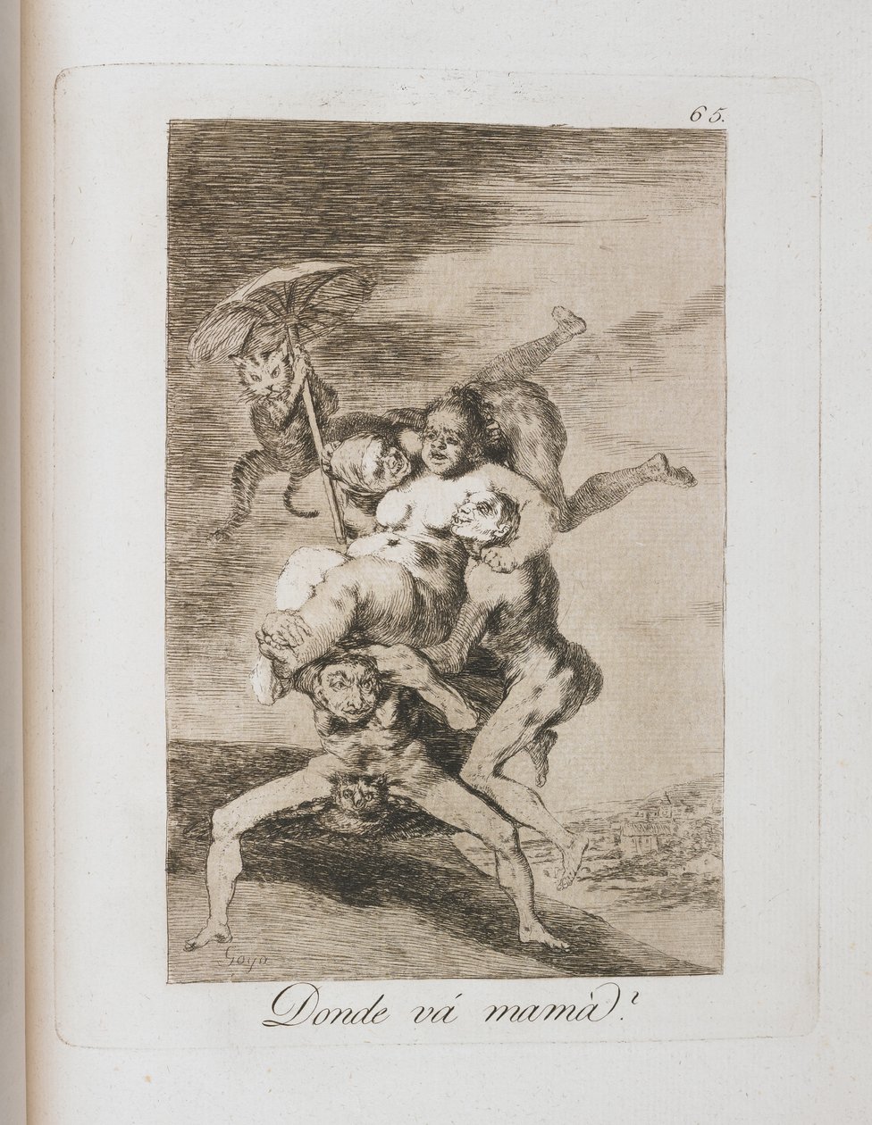 Tallerken fra Los Caprichos, 1797-1798 av Francisco de Goya