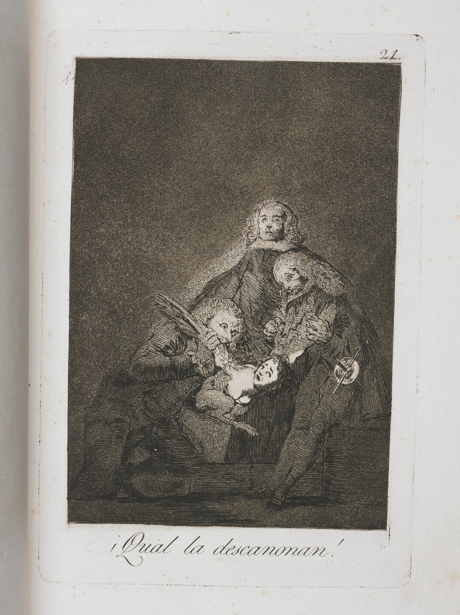 Tallerken fra Los Caprichos, 1797-1798 av Francisco de Goya