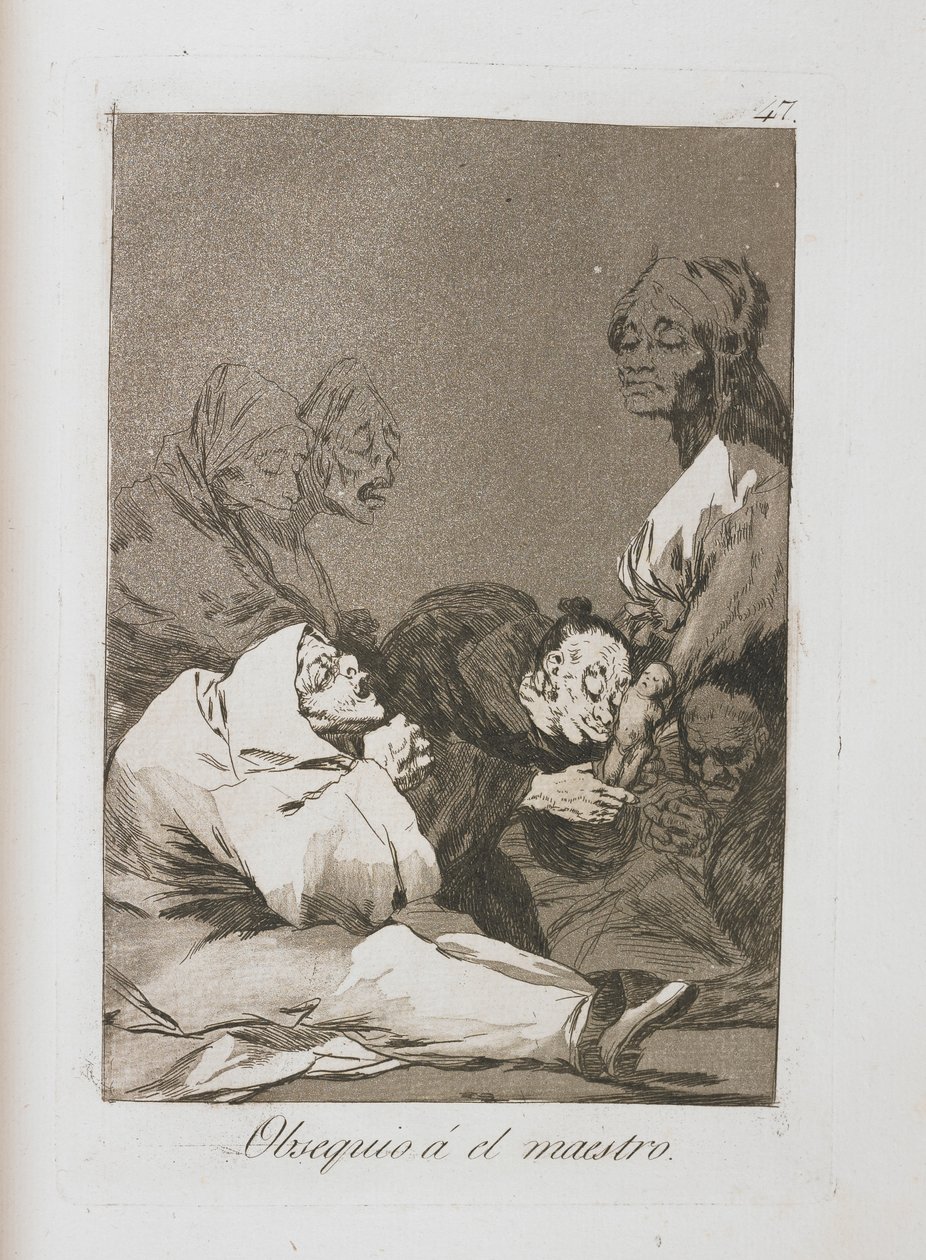 Tallerken fra Los Caprichos, 1797-1798 av Francisco de Goya