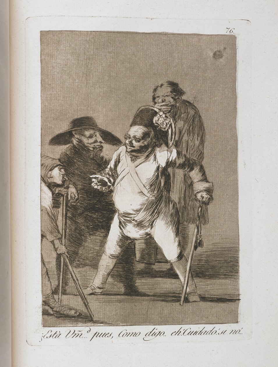 Tallerken fra Los Caprichos, 1797-1798 av Francisco de Goya