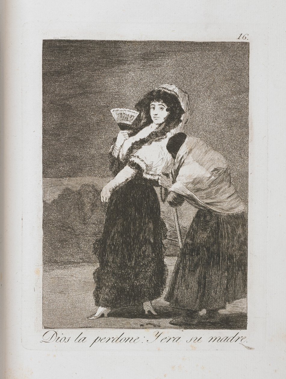 Tallerken fra Los Caprichos, 1797-1798 av Francisco de Goya