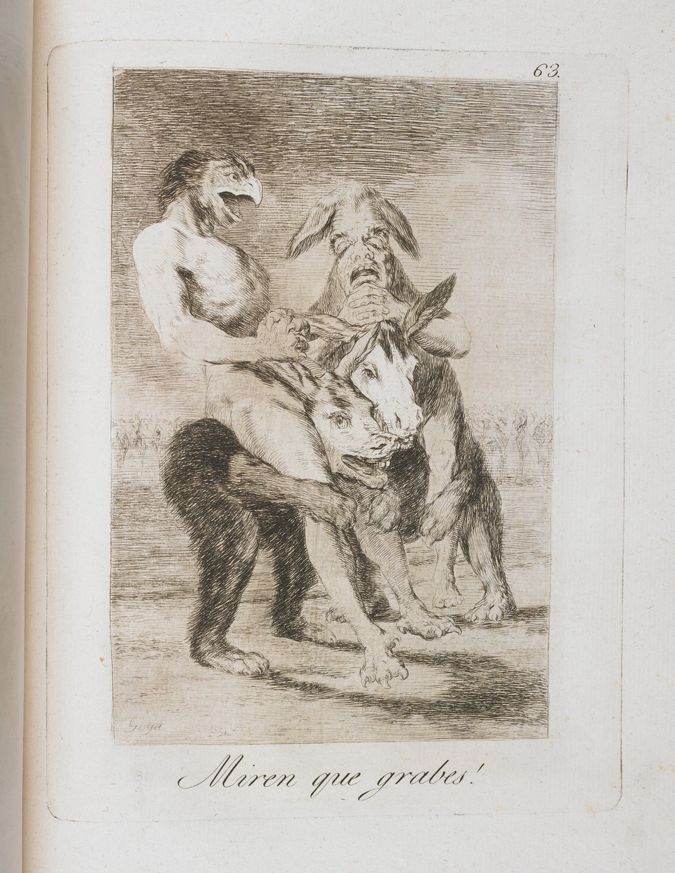 Tallerken fra Los Caprichos, 1797-1798 av Francisco de Goya