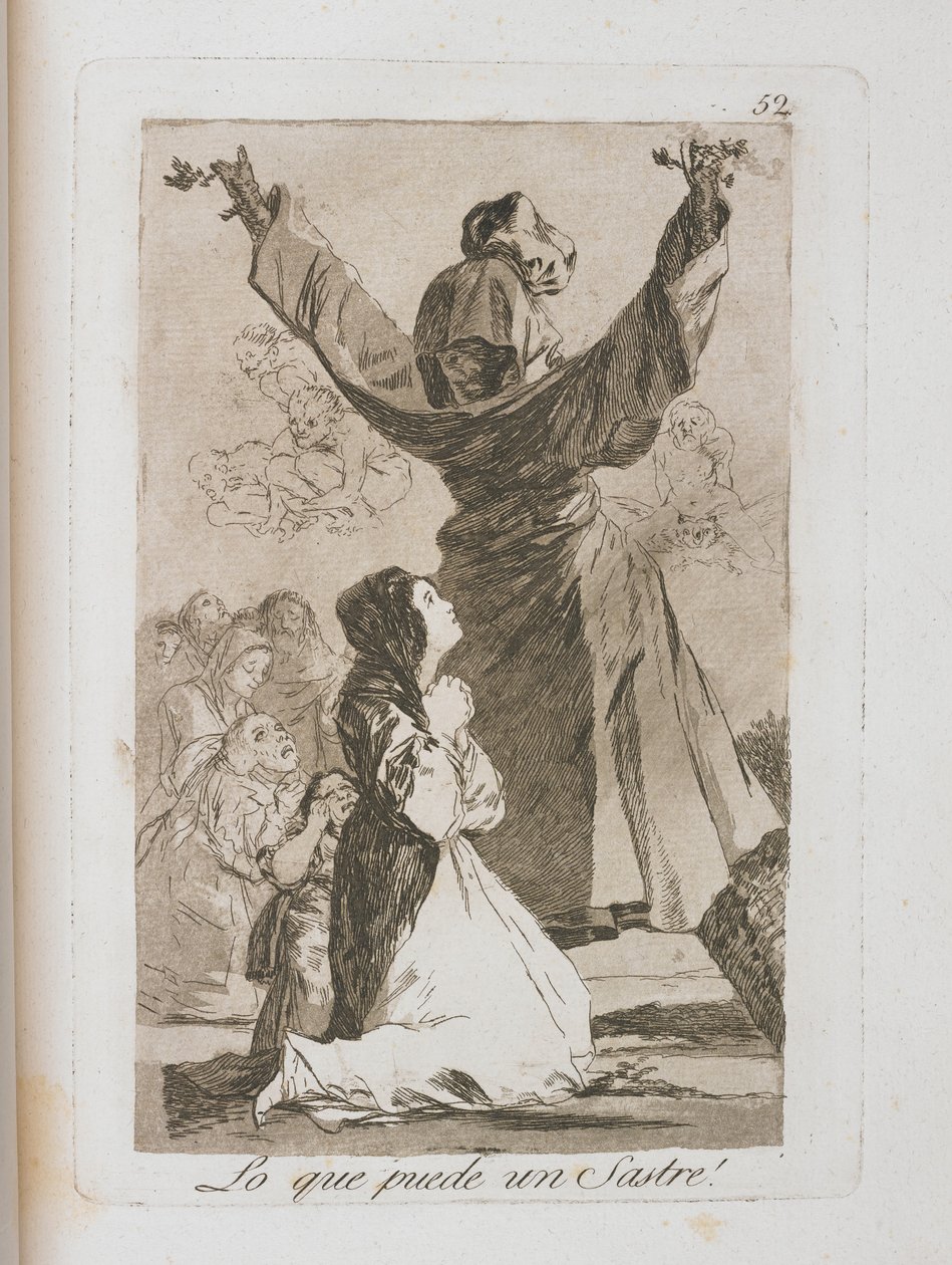 Tallerken fra Los Caprichos, 1797-1798 av Francisco de Goya