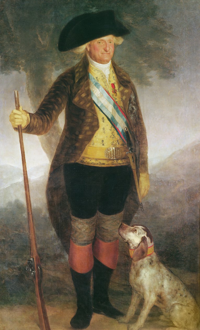 Portrett av kong Charles IV av Spania på jakt av Francisco de Goya