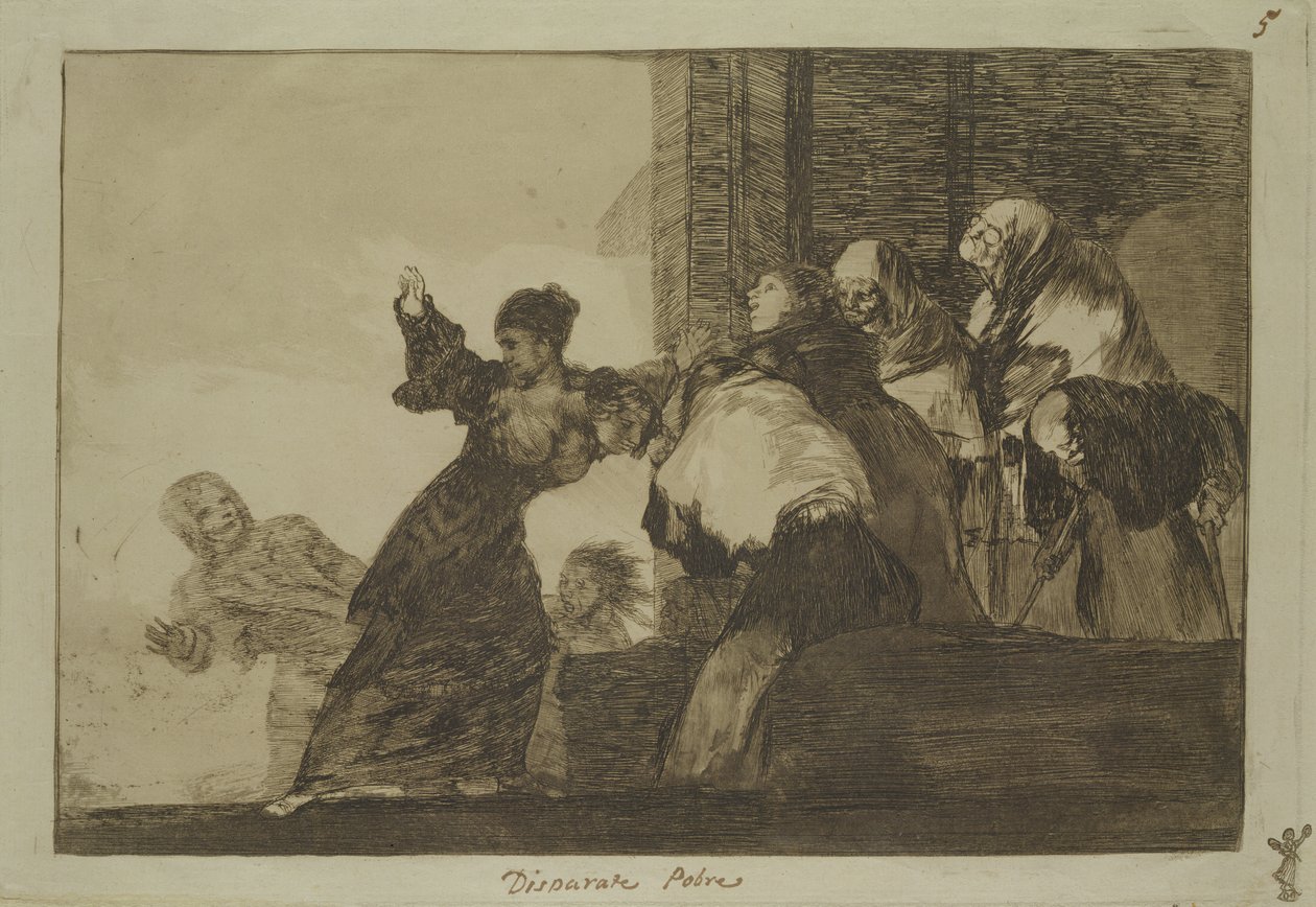 Ordspråk 11 fra Follies-serien, ca. 1815-24 (radering og akvatint på papir) av Francisco de Goya