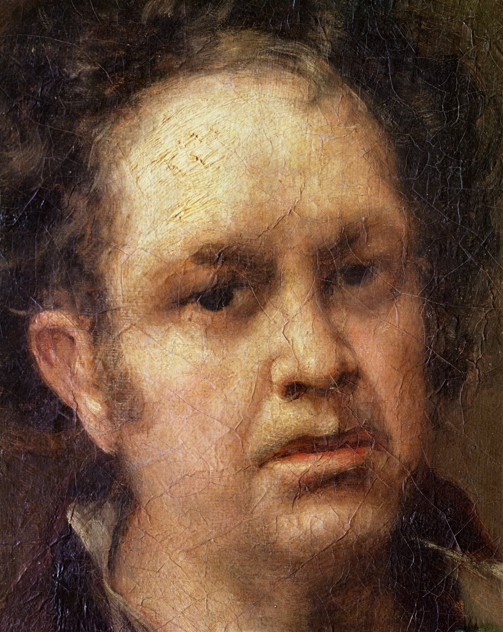 Selvportrett i en alder av 69, ca. 1815 av Francisco de Goya