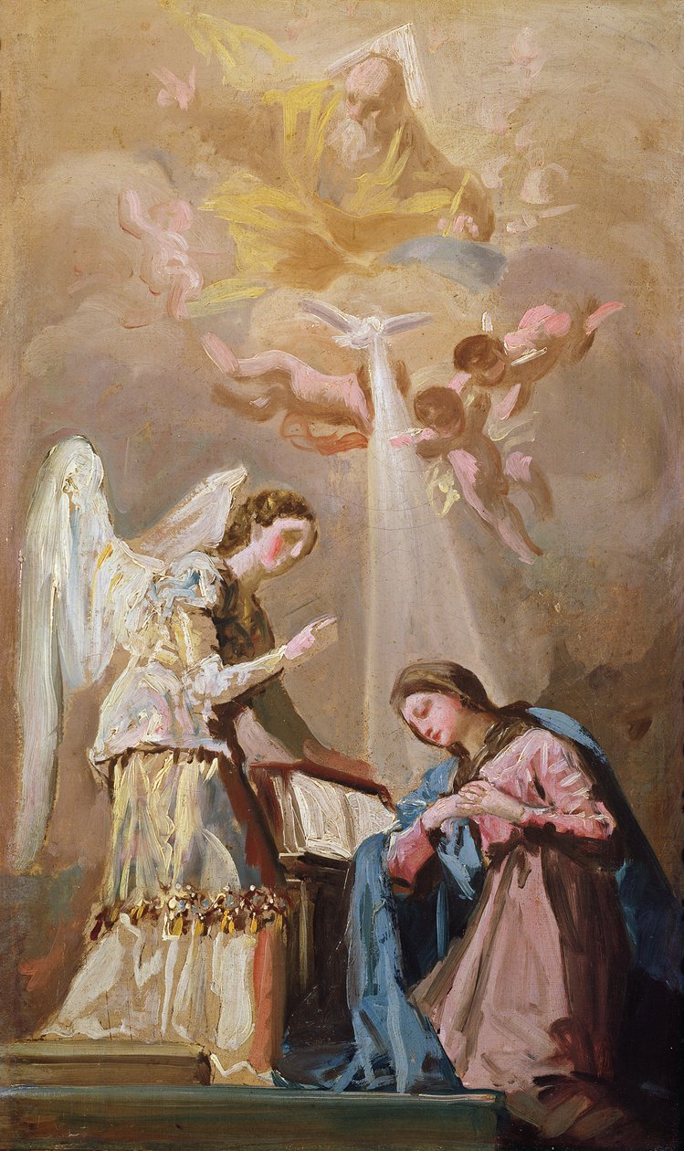 Bebudelsen (olje) av Francisco de Goya