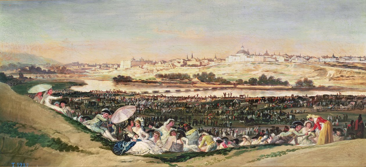 Engen ved San Isidro, 1788 av Francisco de Goya
