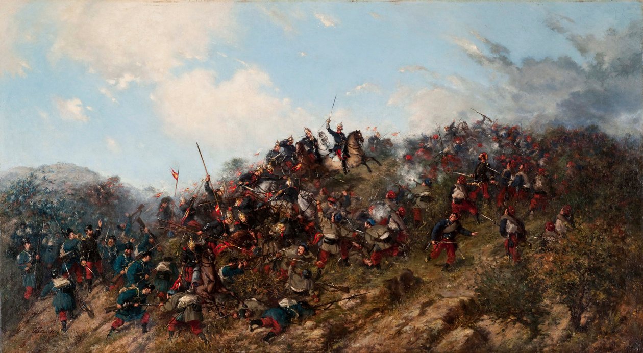 Slaget ved Trevino av Francisco Manuel Oller